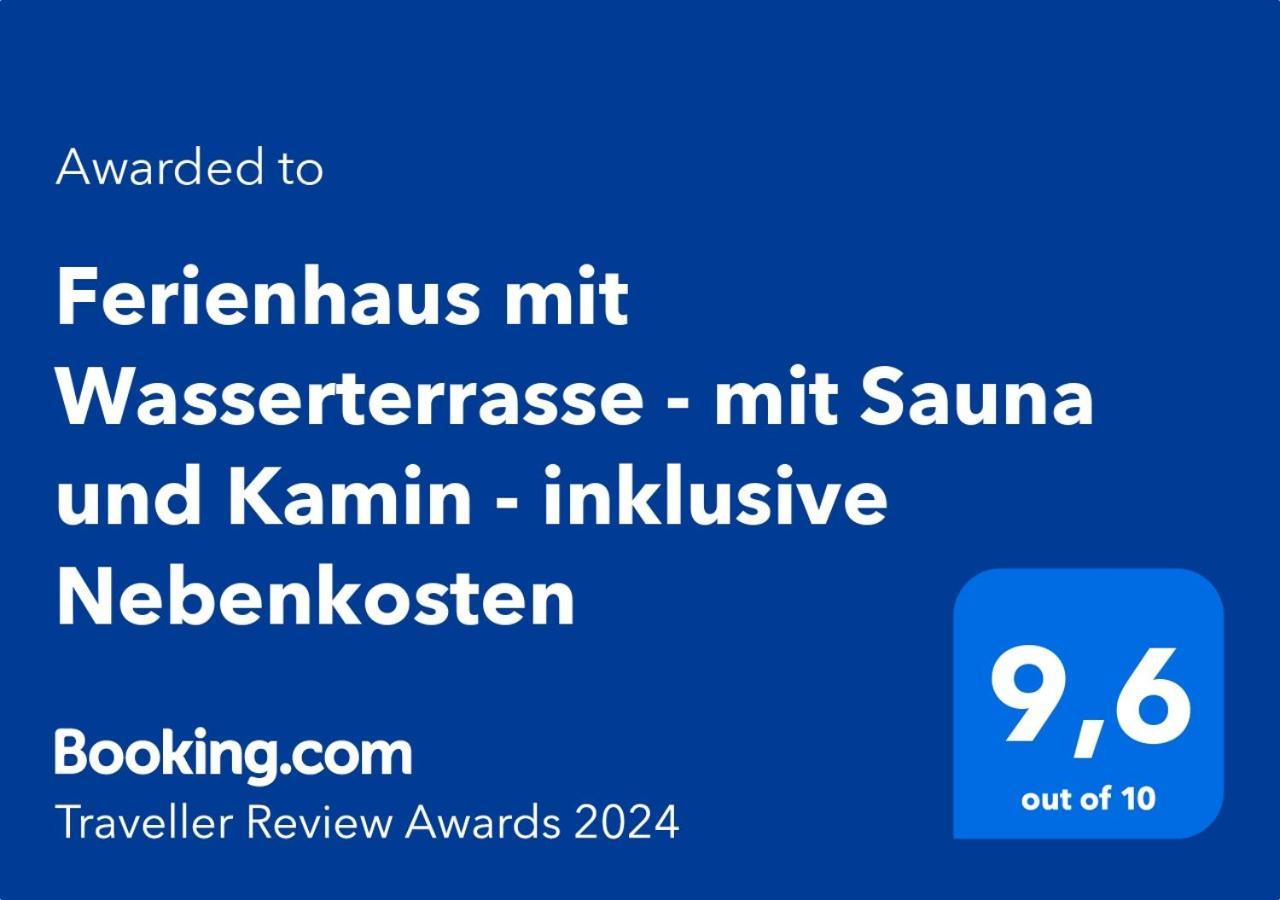 Ferienhaus Mit Wasserterrasse - Mit Sauna Und Kamin - Inklusive Nebenkosten Wendisch Rietz Eksteriør bilde