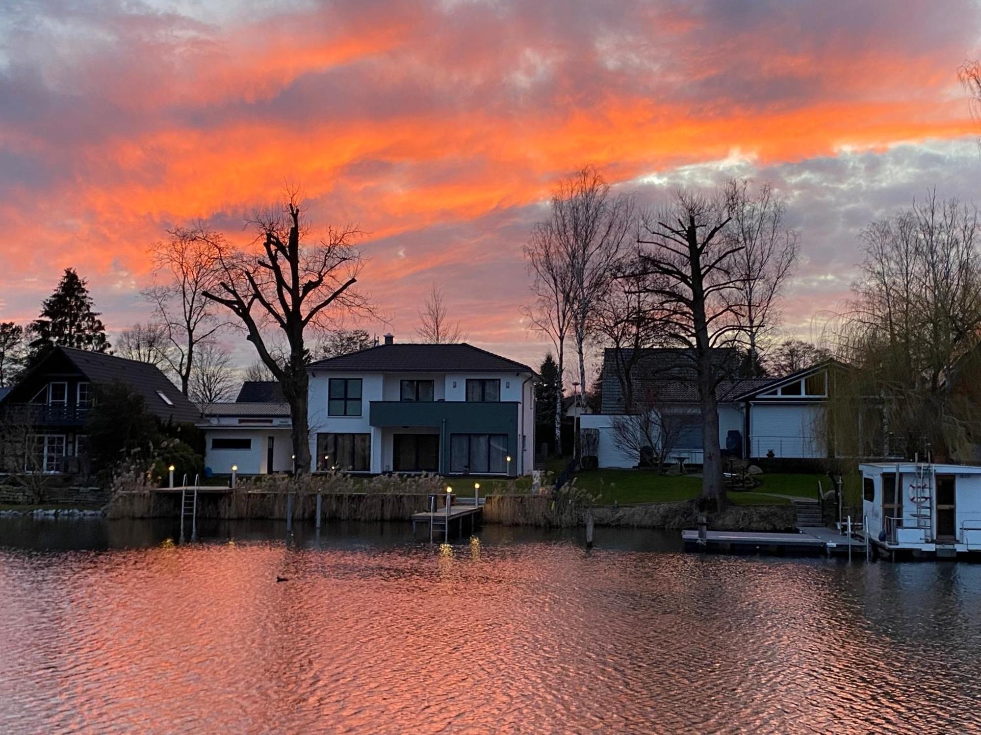 Ferienhaus Mit Wasserterrasse - Mit Sauna Und Kamin - Inklusive Nebenkosten Wendisch Rietz Eksteriør bilde
