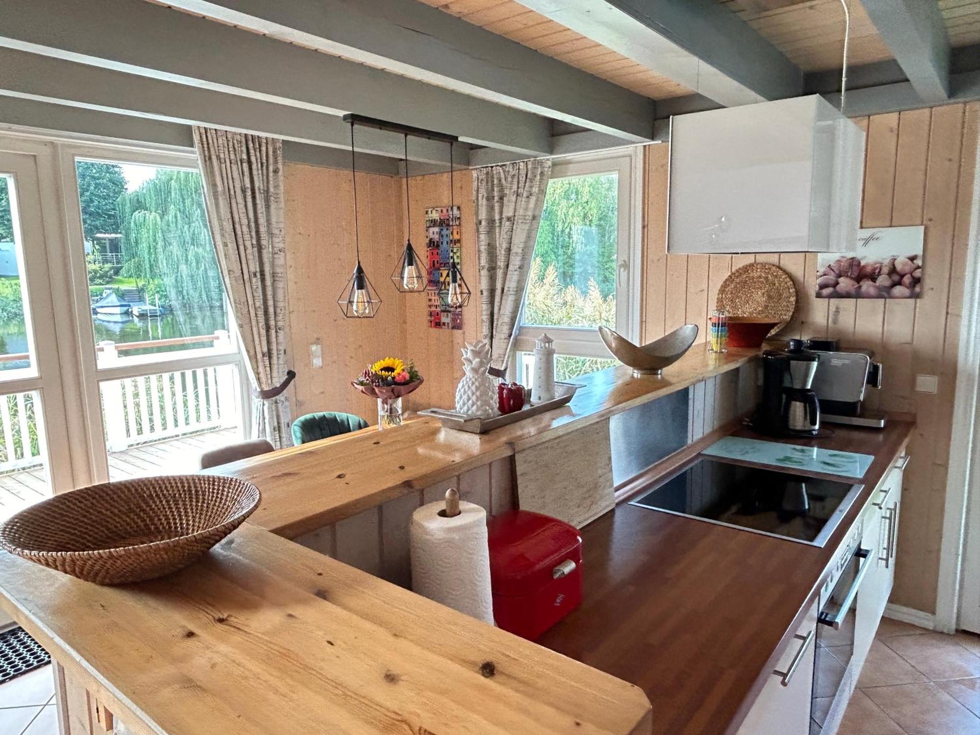 Ferienhaus Mit Wasserterrasse - Mit Sauna Und Kamin - Inklusive Nebenkosten Wendisch Rietz Eksteriør bilde